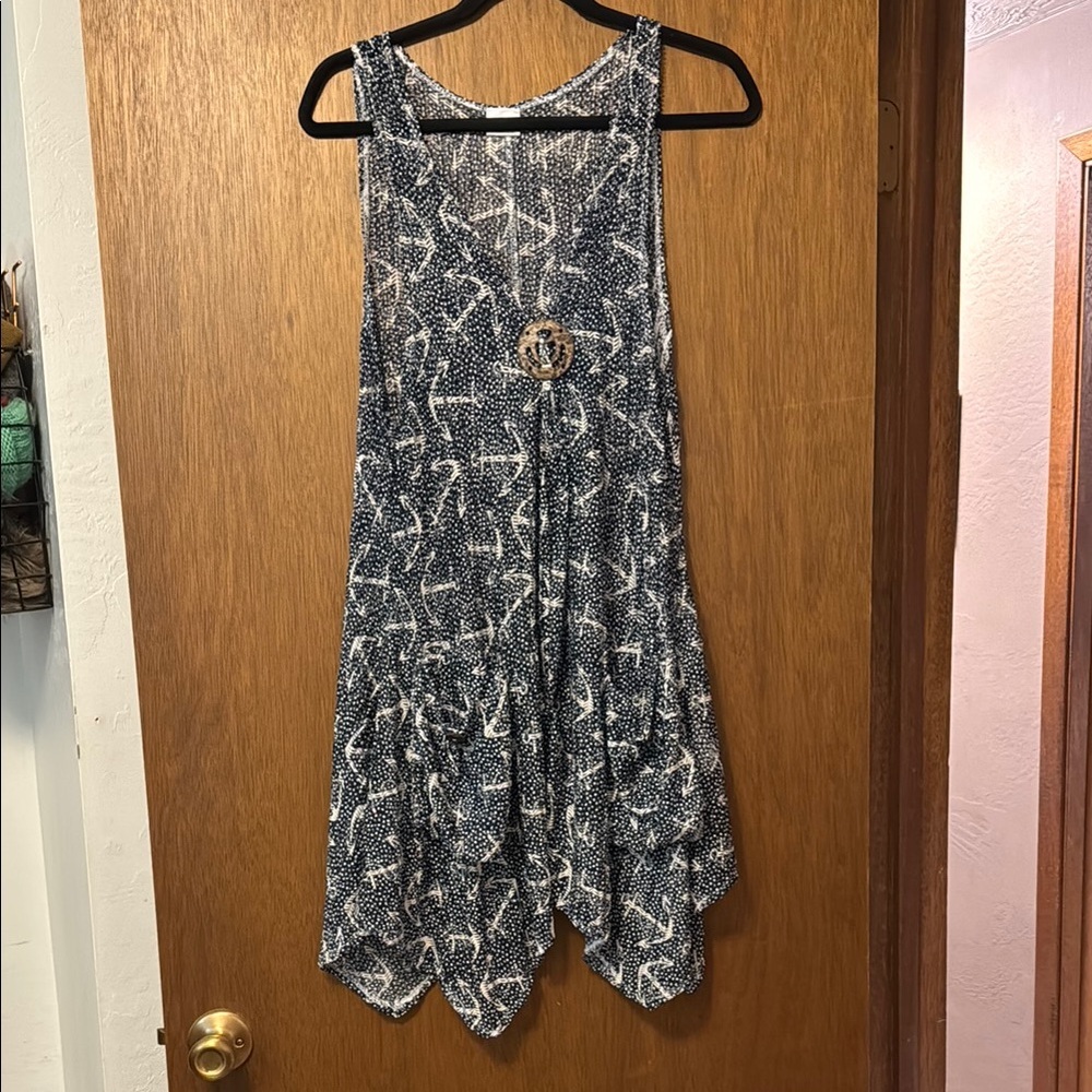 Authentic Mexican Anchor Beach Cover up with Pockets
